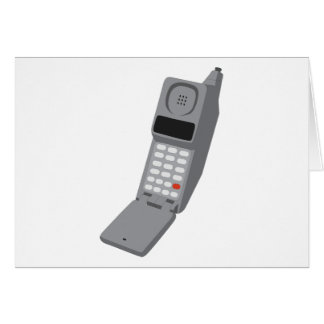 Cartão Telemóvel - telefone retro do vintage do telemóvel