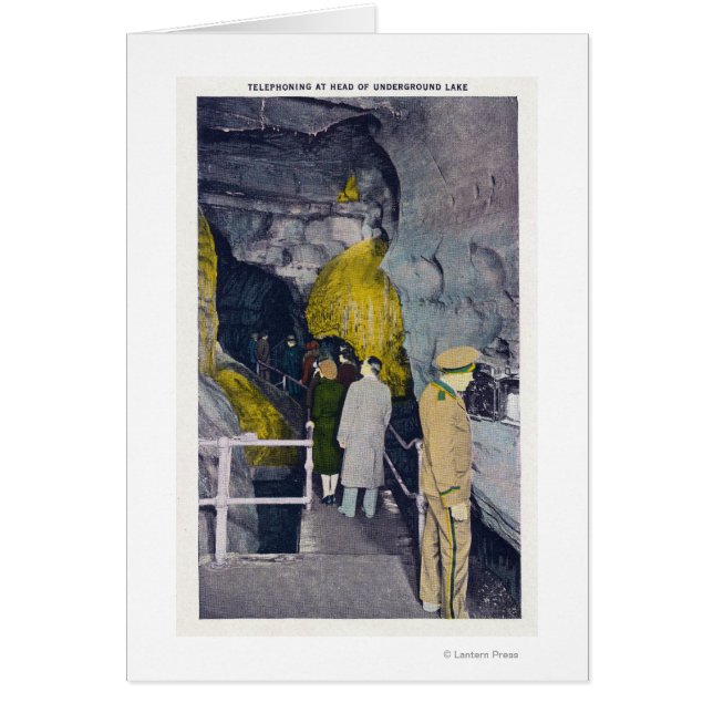 Cartão Telephoning no Chefe do Lago Subterrâneo (Frente)
