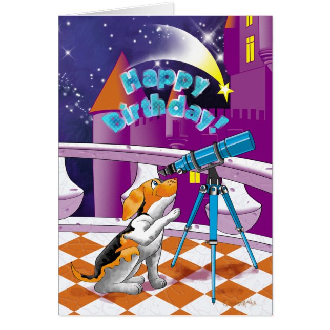 Cartão telescópio de cães (Frente)