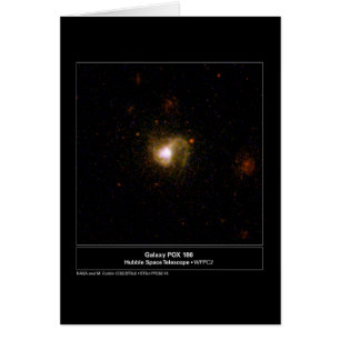 Cartão Telescópio de Hubble do POX 186 da galáxia