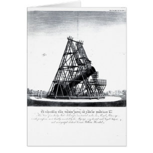 Cartão Telescópio dos quarenta pés de William Herschel