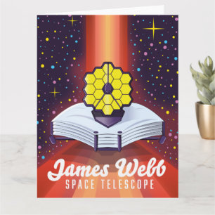 Cartão Telescópio Espacial James Webb.
