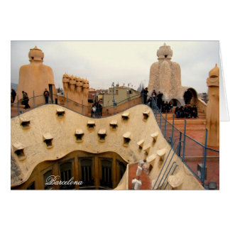 Cartão telhado Barcelona de Pedrera do La de g/nc