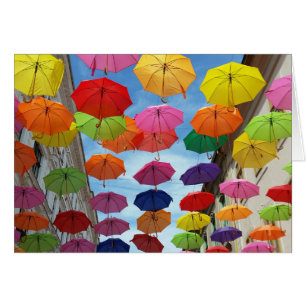 Cartão Telhado de guarda-chuvas