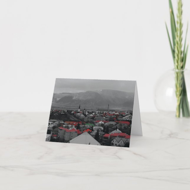 Cartão Telhados Coloridos (Frente)