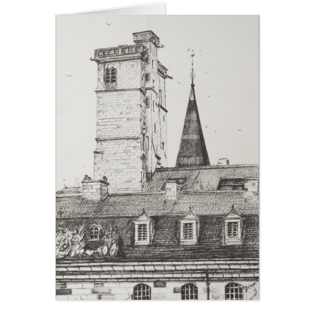 Cartão Telhados France.2008 de Dijon (Frente)