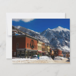 Cartão Telluride, fotografia da paisagem do Colorado