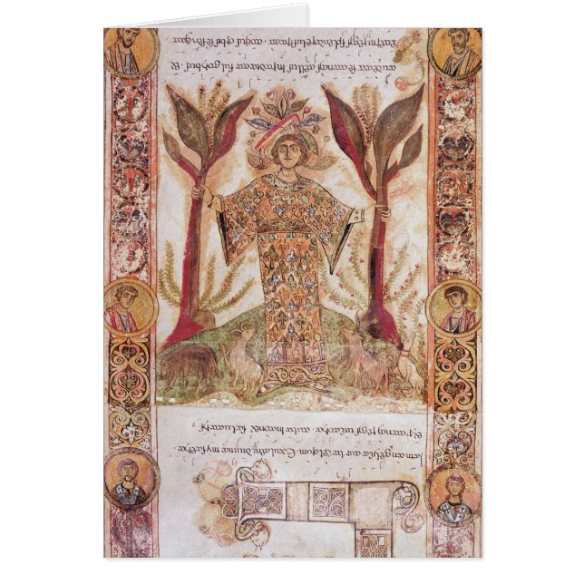 Cartão Tellus, de Exultet mim, c.1030 (Frente)