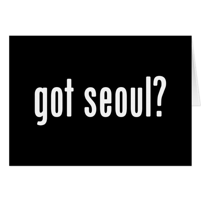 Cartão tem carta seoul? (Frente Horizontal)