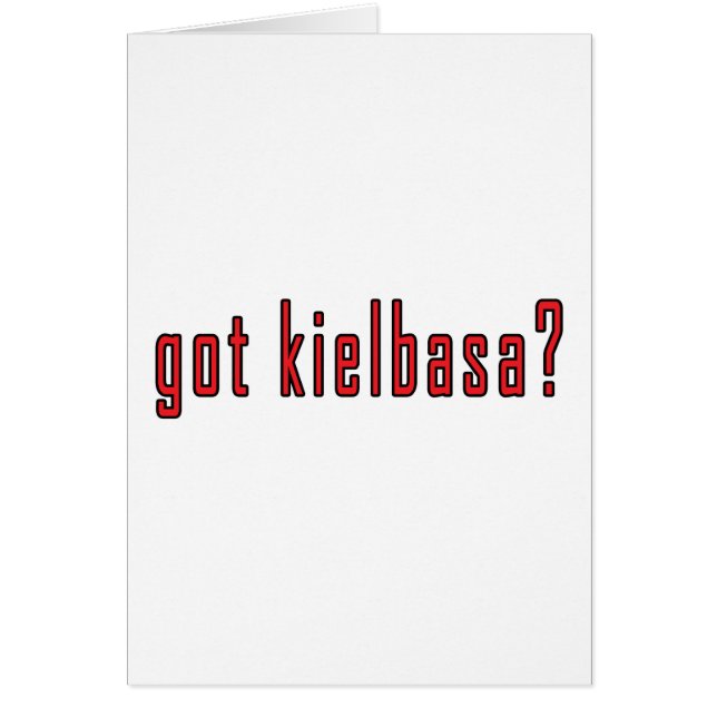 Cartão tem kielbasa? (Frente)