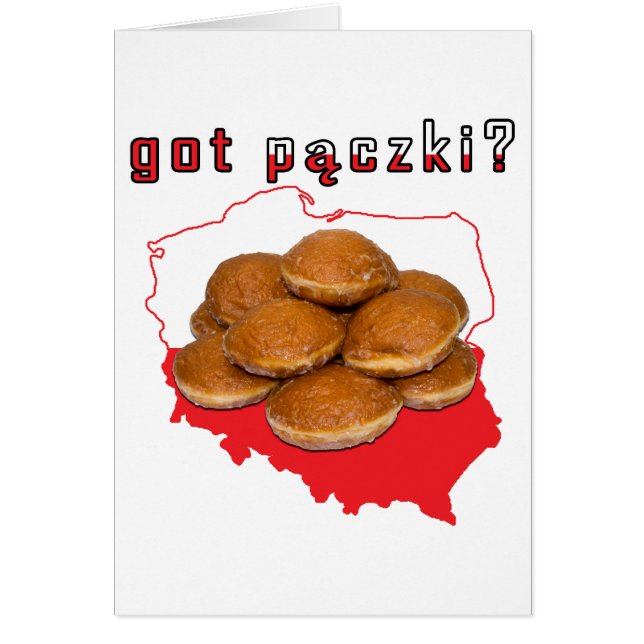 Cartão tem paczki? Mapa Polonês (Frente)