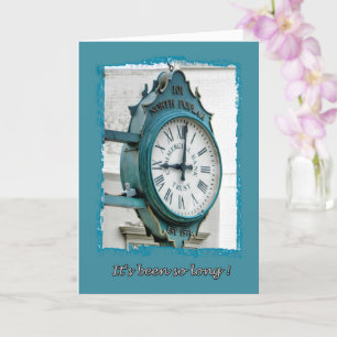 Cartão Tem sido tão longo.