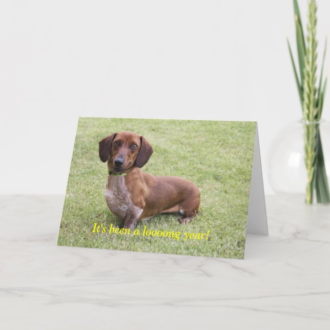 Cartão Tem sido um ano longo (Frente)