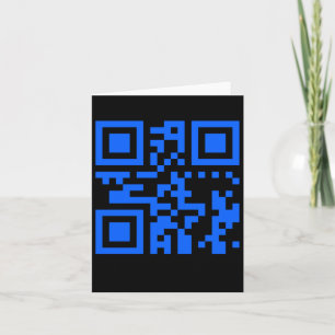 Cartão Tem Um Adesivo De Código Qr Positivo Especial