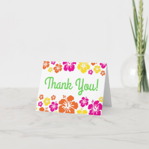 Cartão Tema da Festa primeiro aniversario do Havaí, Cute