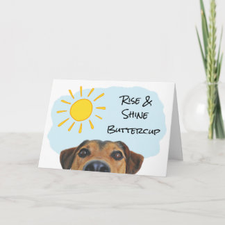 Cartão Tema de Cachorro Engraçado Adicionar um nome Feliz