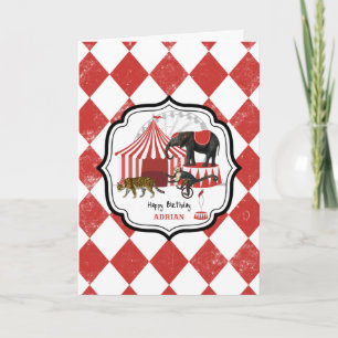 Cartão Tema do Festival de Carnaval Grande Aniversário do