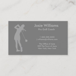 Cartão Temático Golf - Senhoras