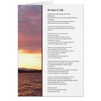 Cartão Temos Que Falar...Relações