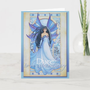 Cartão Tempest of Ice Winter Faery Card by Teri Rosario