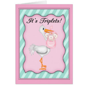 Cartão Tempestade com Garota Triplets