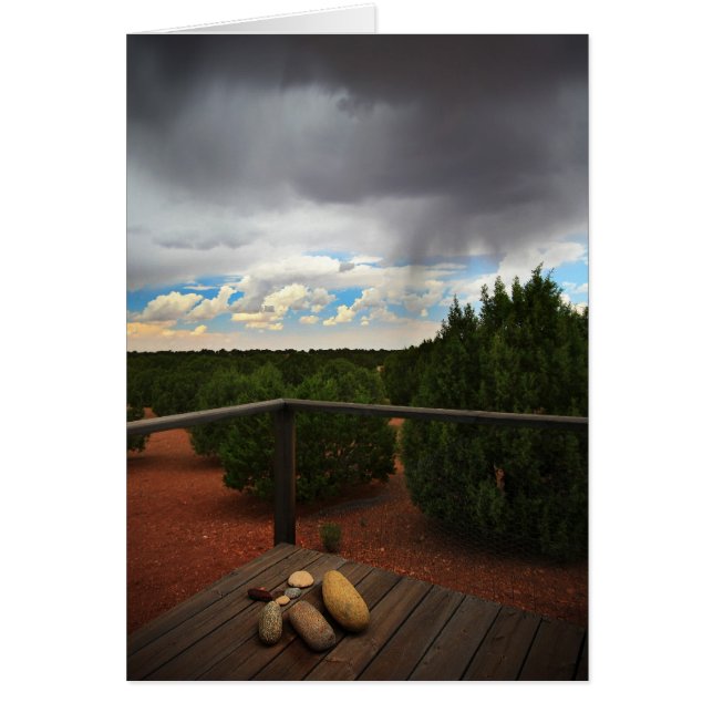 Cartão Tempestade da varanda (Frente)