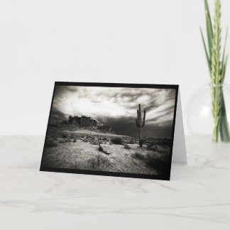 Cartão Tempestade de Verão nas Montanhas de Superstição