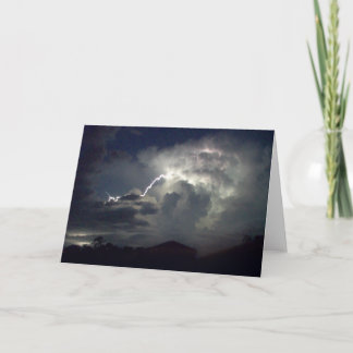 Cartão - tempestade do relâmpago