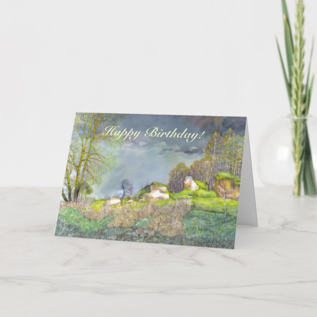 Cartão tempestade primavera (Frente)