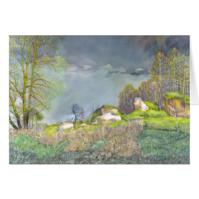 Cartão tempestade primavera (Frente Horizontal)