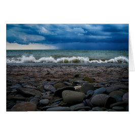 Cartão Tempestade sobre o lago