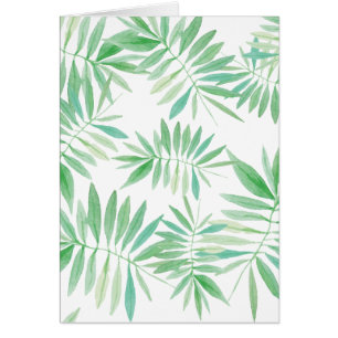 Cartão Tempestade tropical da samambaia da palma