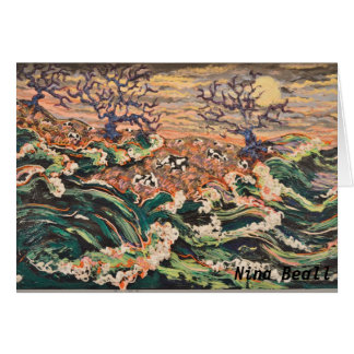 Cartão "Tempestades que fabricam cerveja," por Nina Beall