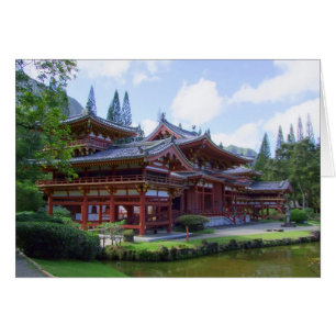 Cartão Templo Byodo-In - Havaí