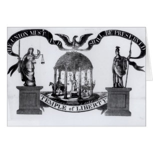Cartão Templo da liberdade, 1834