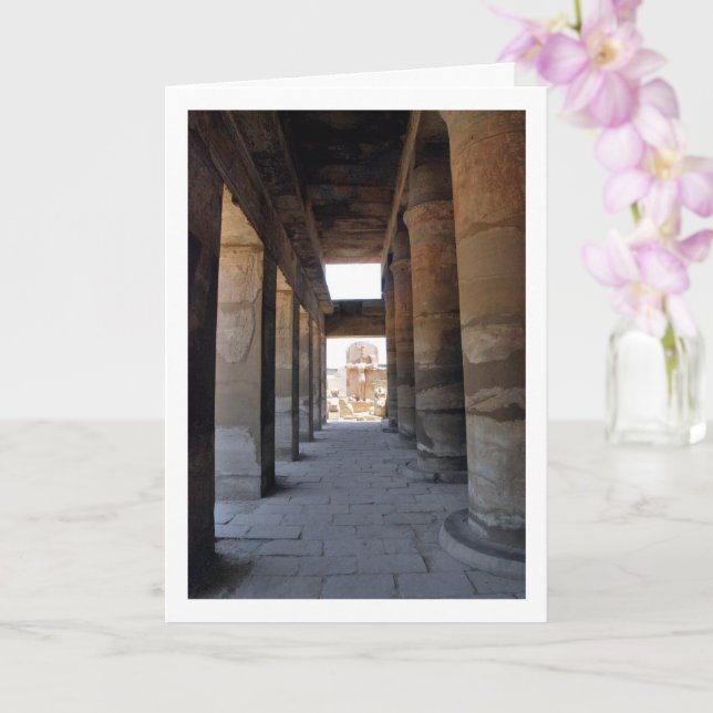 Cartão Templo de Luxor, Luxor, Egito (Orquídea)