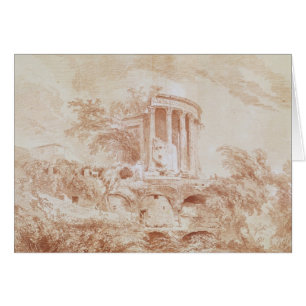 Cartão Templo do Sybil em Tivoli