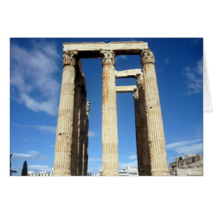 Cartão templo zeus três