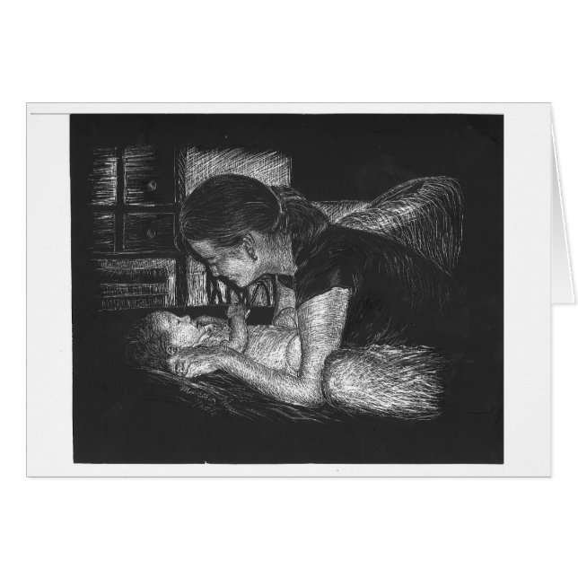 Cartão Tempo com bebê (Frente Horizontal)