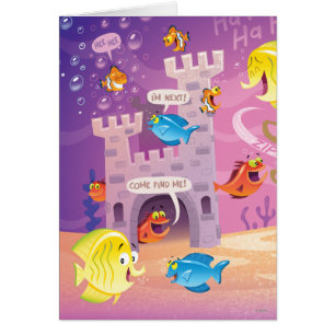 Cartão Tempo Contagem-Sob ao mar