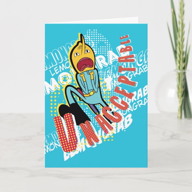 Cartão Tempo de Aventura | Abate de limão "INACEITÁVEL" (Frente)