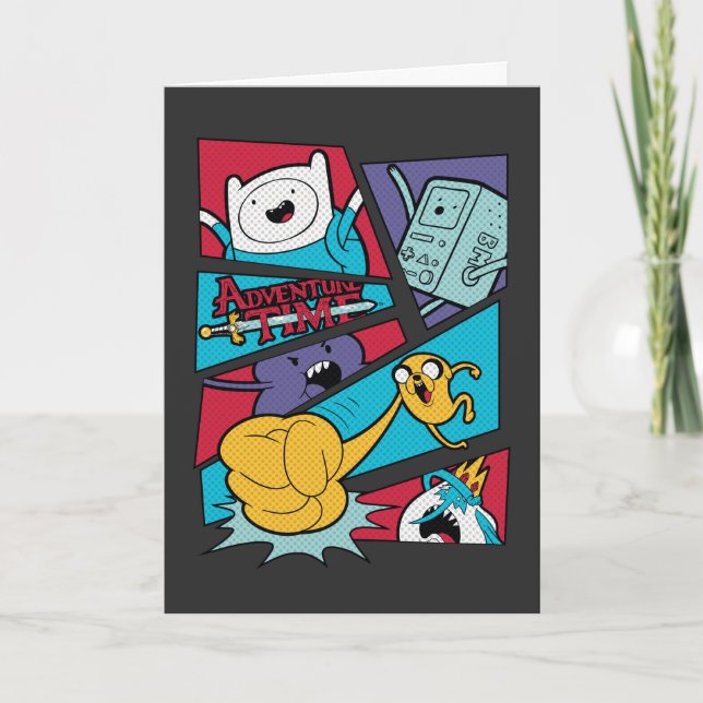 Cartão Tempo de Aventura | Gráfico do painel de ação (Frente)