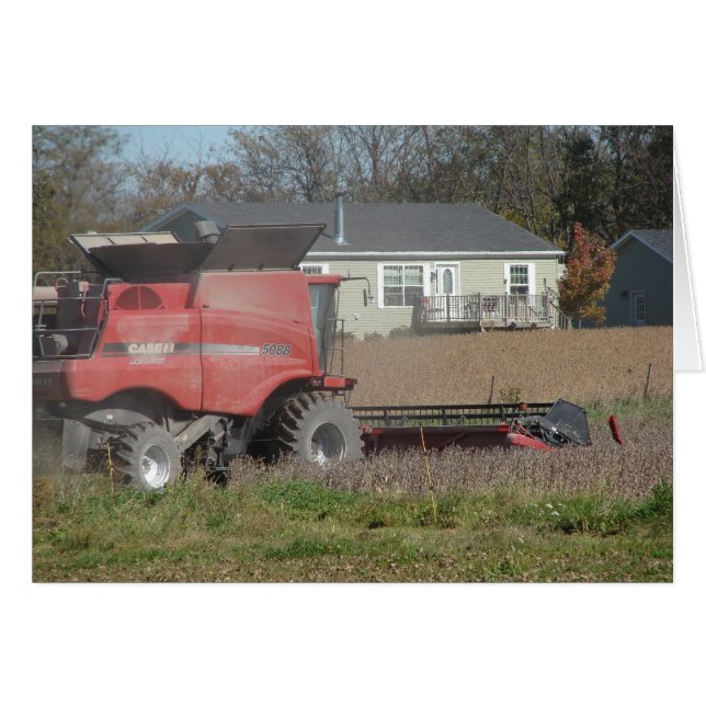 Cartão Tempo de colheita (Frente Horizontal)