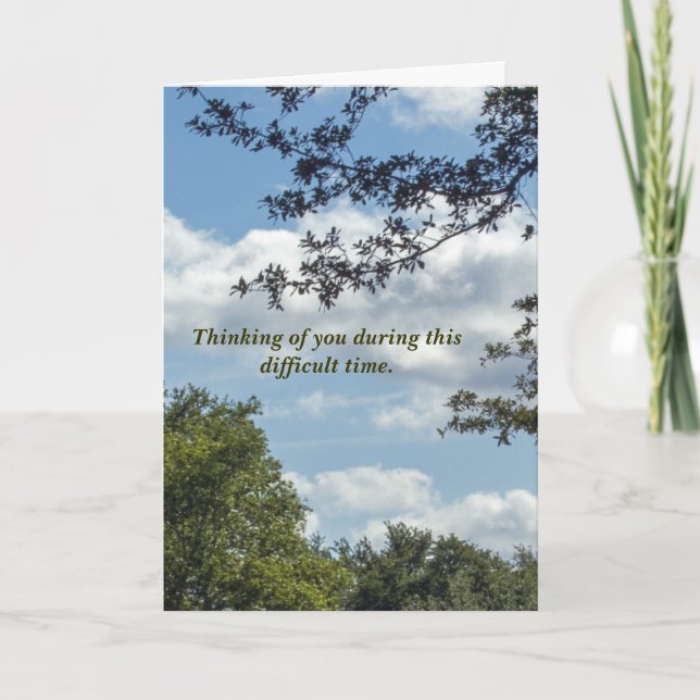 Cartão Tempo difícil (Frente)