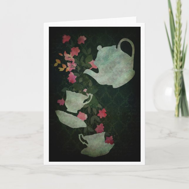 Cartão Tempo do chá (Frente)