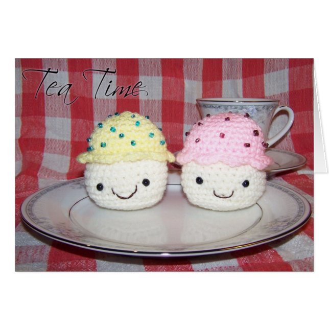 Cartão Tempo do chá (Frente Horizontal)