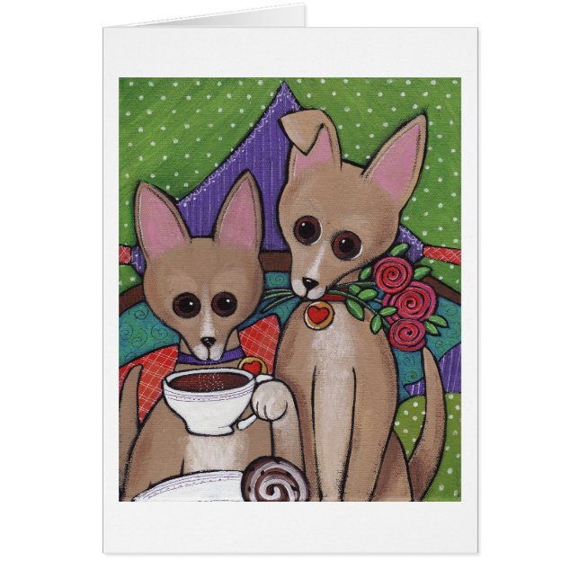 Cartão Tempo do chá (Frente)