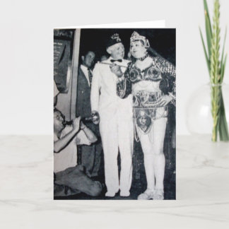 Cartão Tempo do partido - cumprimentos da foto do vintage