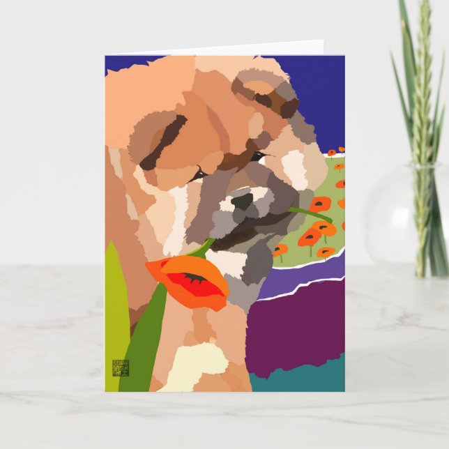 Cartão TEMPO PARA PRIMAVERAARTdeco Chow (Frente)