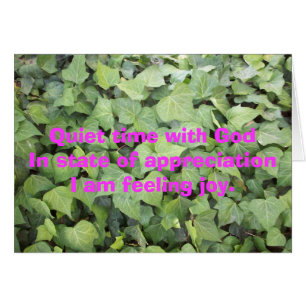 Cartão Tempo quieto com deus